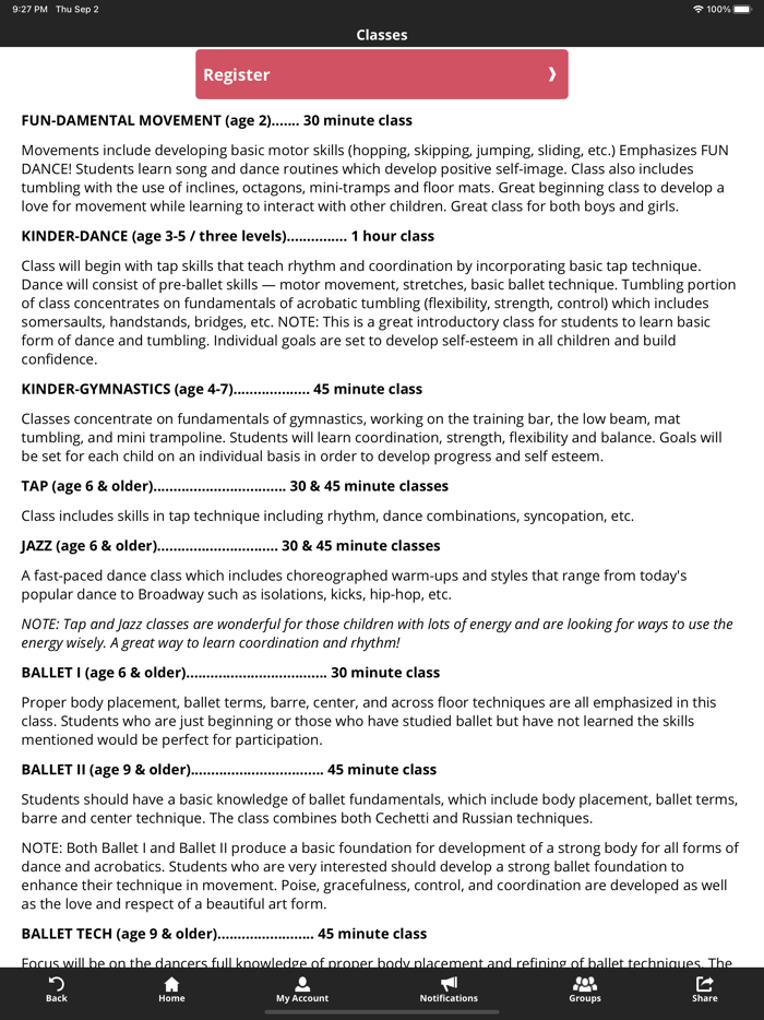 Clarissas School of Perf Arts