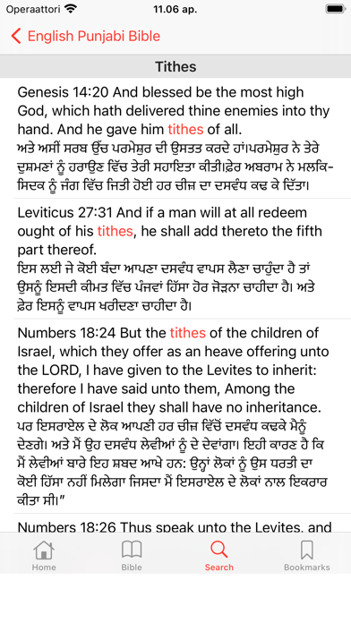 English - Punjabi Bible Screenshot