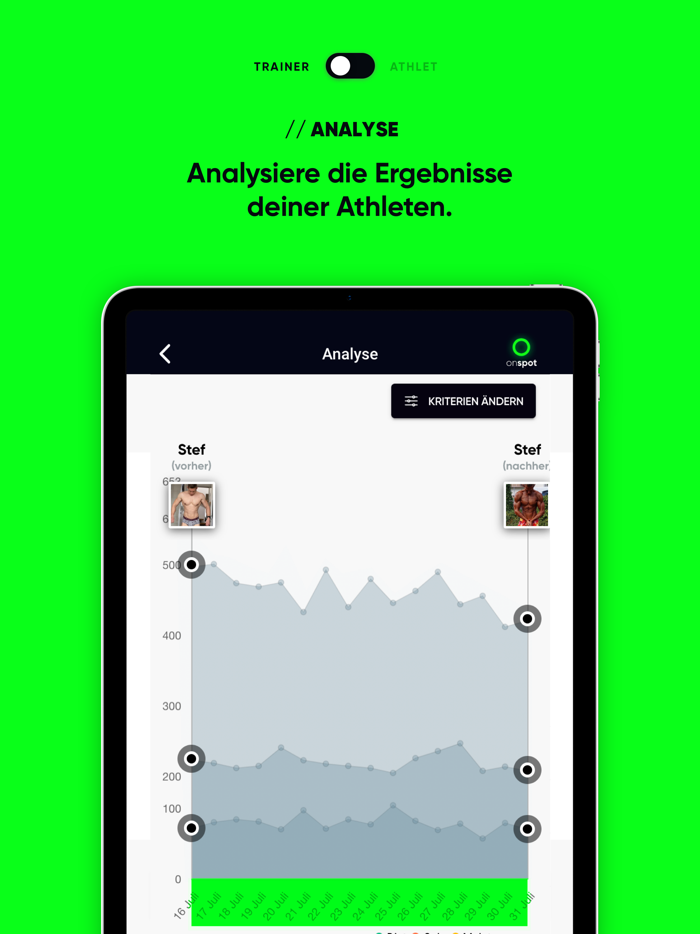 onspot Trainer / Athlet App