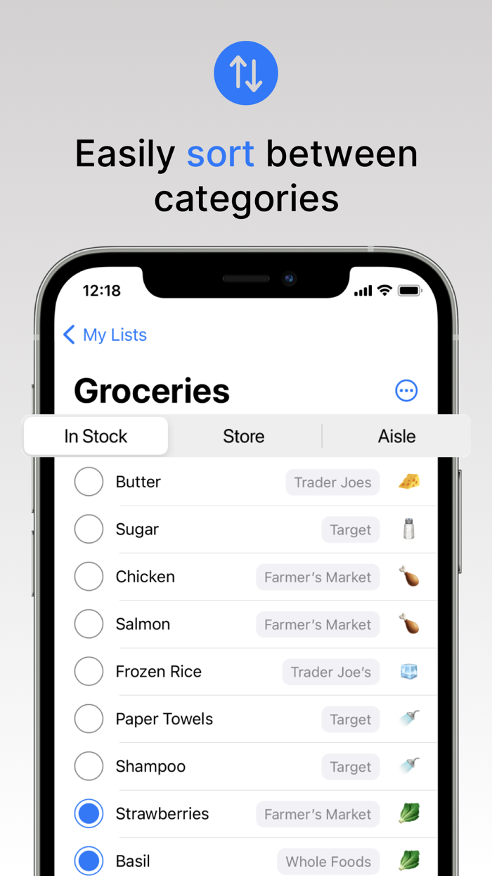 Pantry Share Grocery Lists