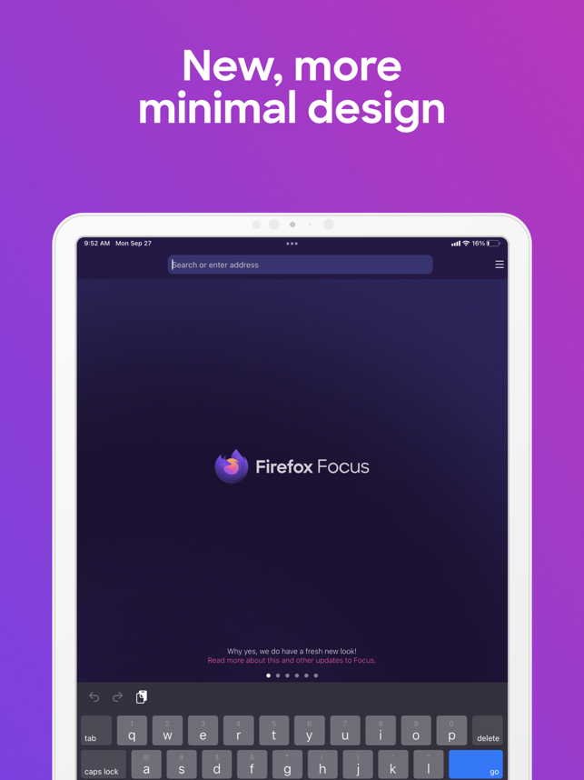 ‎Firefox Focus: Приватность Screenshot