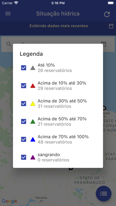 Screenshot #2 pour PORTAL HIDROLÓGICO DO CEARÁ