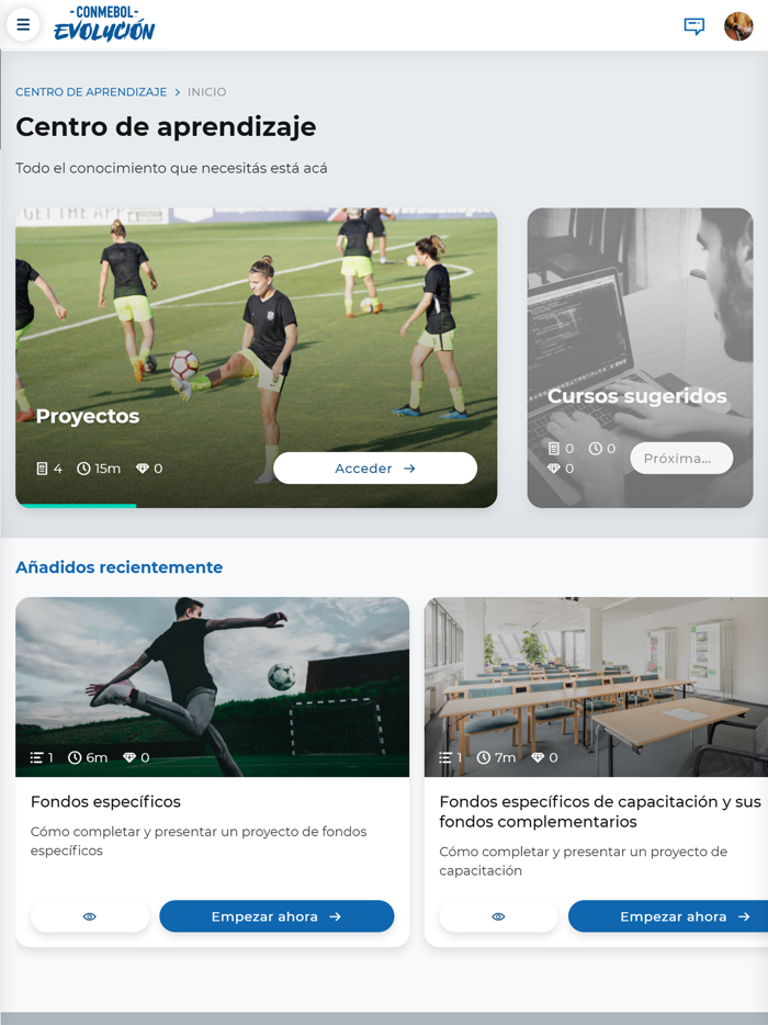 PEP CONMEBOL Evolucion