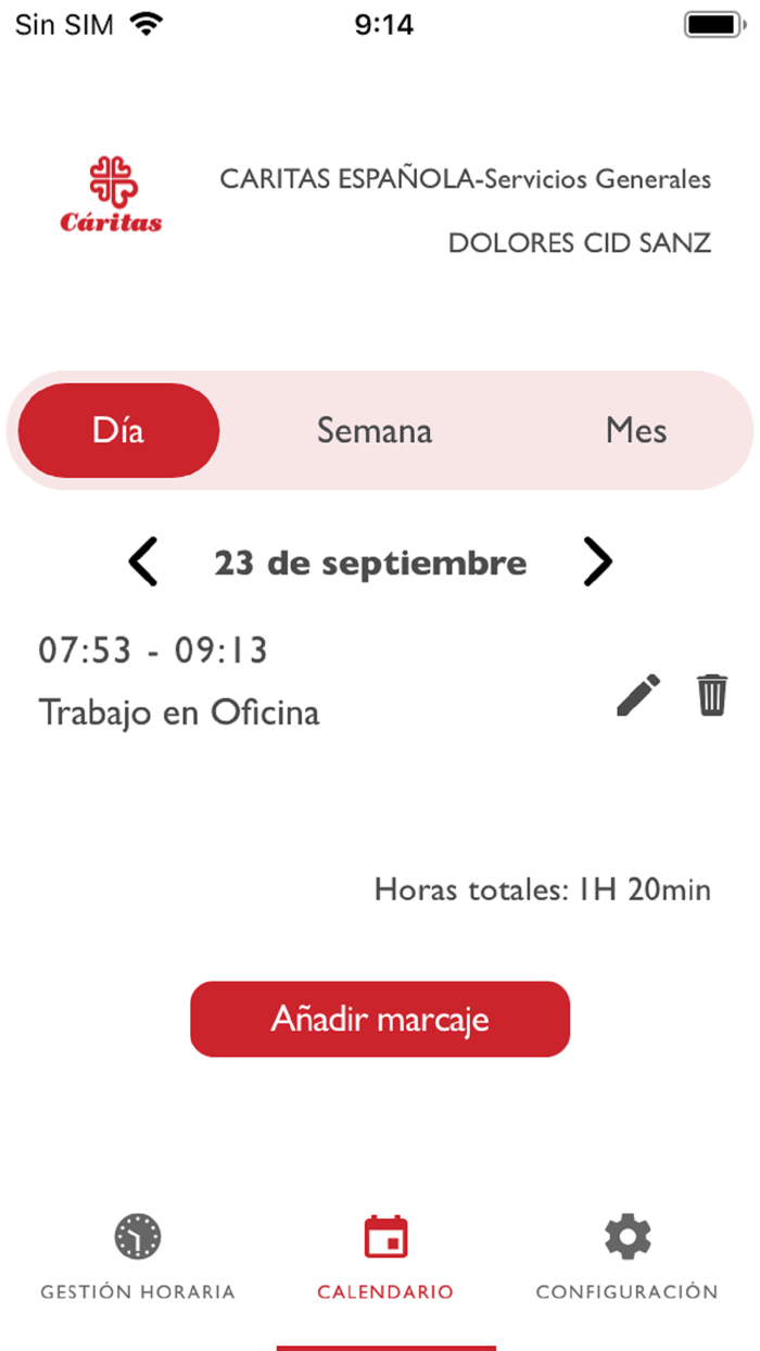 Cáritas. Gestión de Agentes