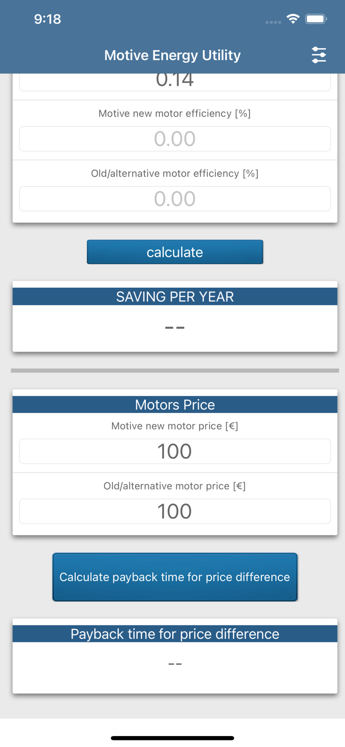 Motive Energy Utility