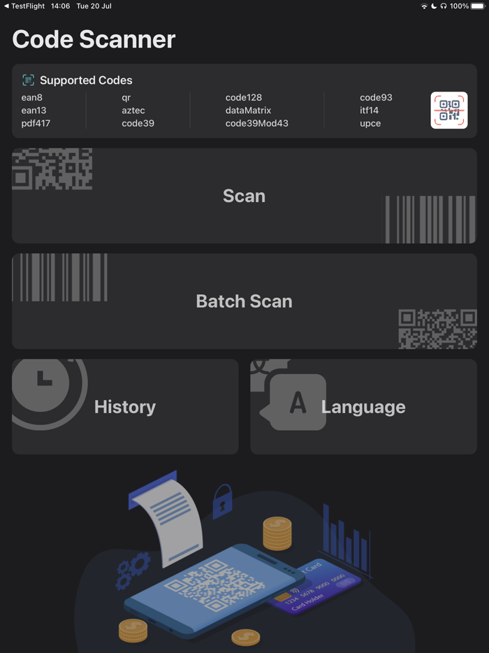 QR Reader and Document Scanner