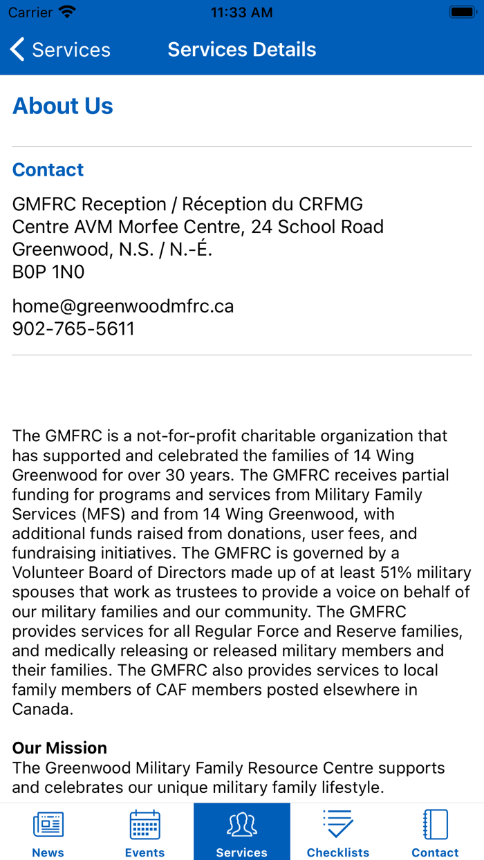 Greenwood MFRC/CRFM
