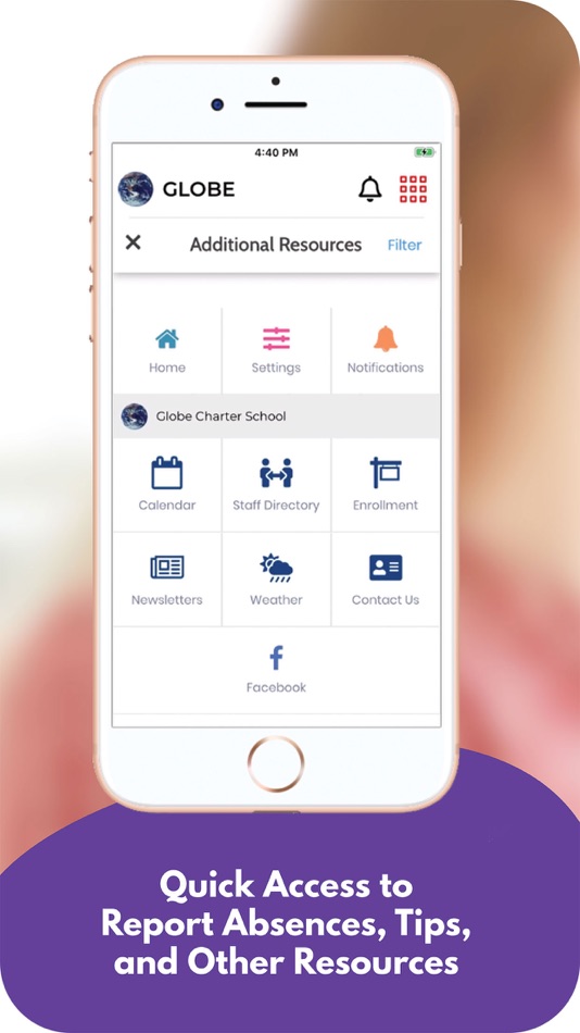#5. Globe Charter School App (iOS) Podle: Catapult K12