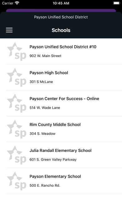 Payson Unified Schools Screenshot