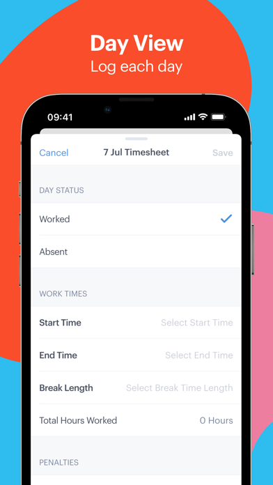 Film Beans Timesheets Screenshot
