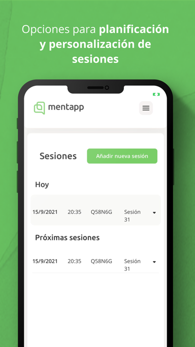 Mentapp. Digital therapy tools Screenshot