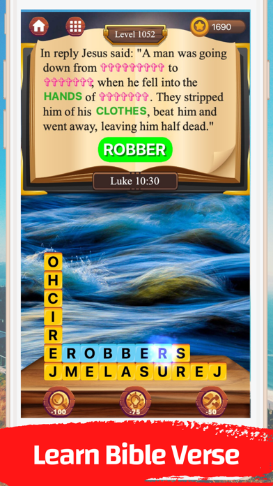 Bible Verse Word Puzzle Screenshot