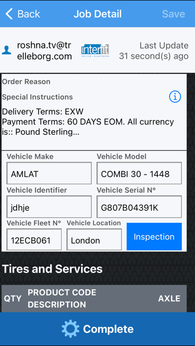 Interfit Service App Screenshot