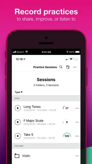 Captura de pantalla de Tunable – Tuner & Metronome en iPhone 5