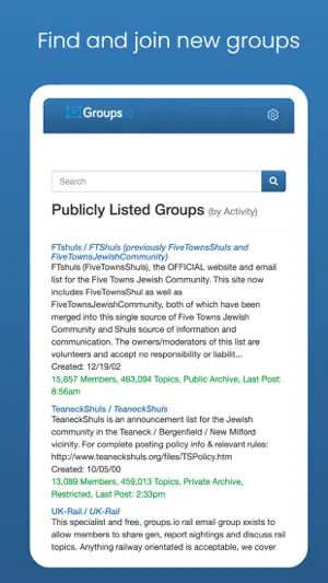 Groups.io App screenshot 1