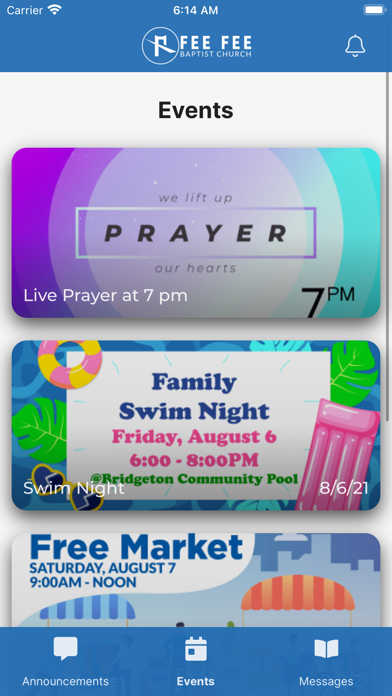 Fee Fee Baptist Church Screenshot