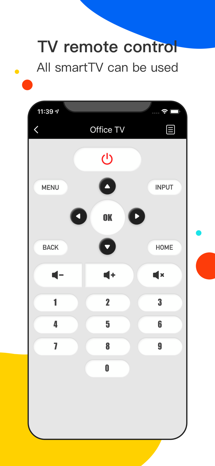 Universal remote control-TV AC