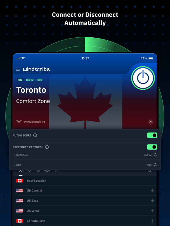 Screenshot #6 pour Windscribe VPN