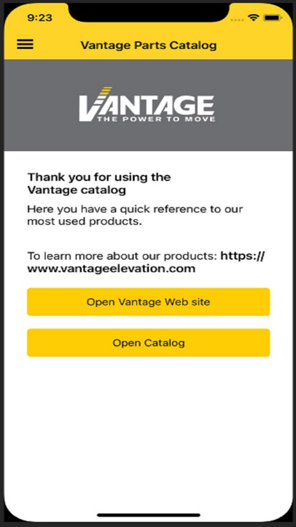 Vantage Parts Catalog