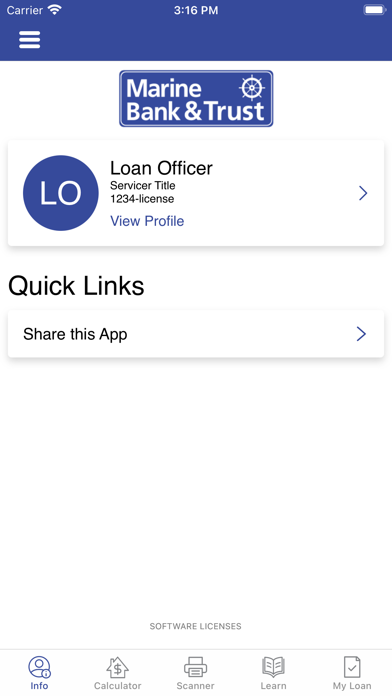 Marine Bank Mortgage: Mobile Screenshot