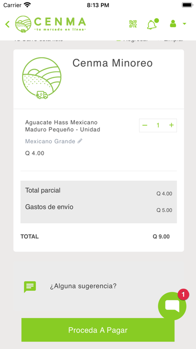 CENMA-MERCADO EN LÍNEA Screenshot