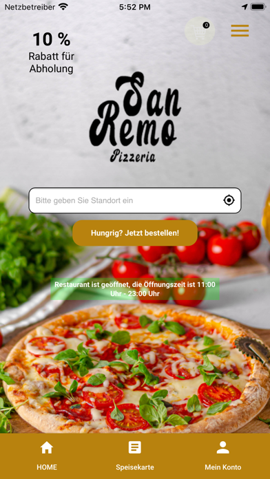 Pizzeria San Remo Köln Screenshot