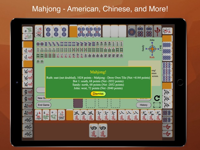 Mahjong 4 Friends Tutorial- play traditional mahjong (4 sets & a pair) with  your friends and/or bots 