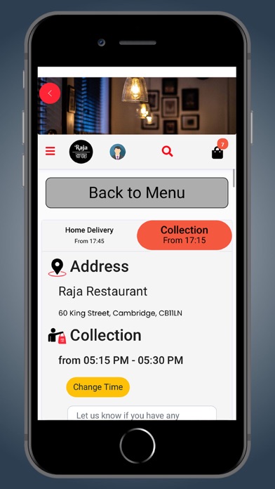Raja Restaurant Screenshot