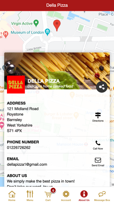 Della Pizza Foods Screenshot