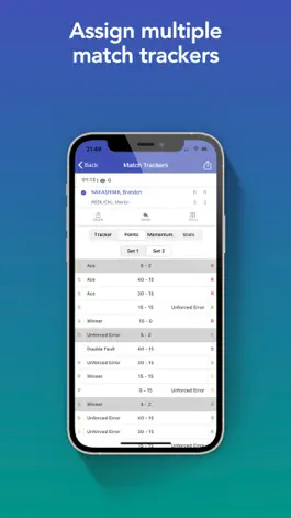 Game screenshot iOnCourt Tennis Match Tracker apk