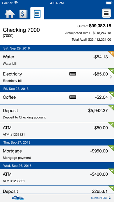 Alden State Bank Business Screenshot