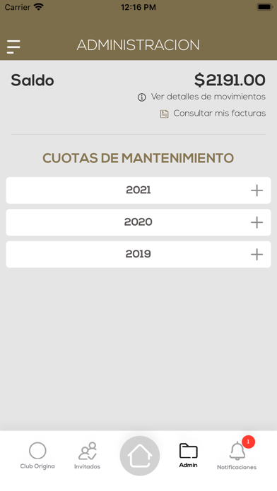 Origina Residencial Screenshot