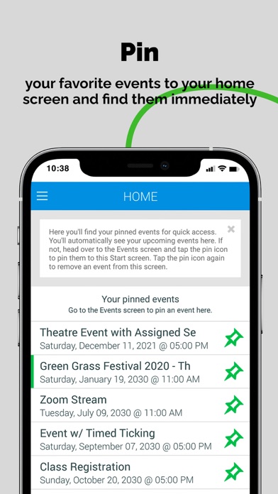 Mobile Event Manager Screenshot