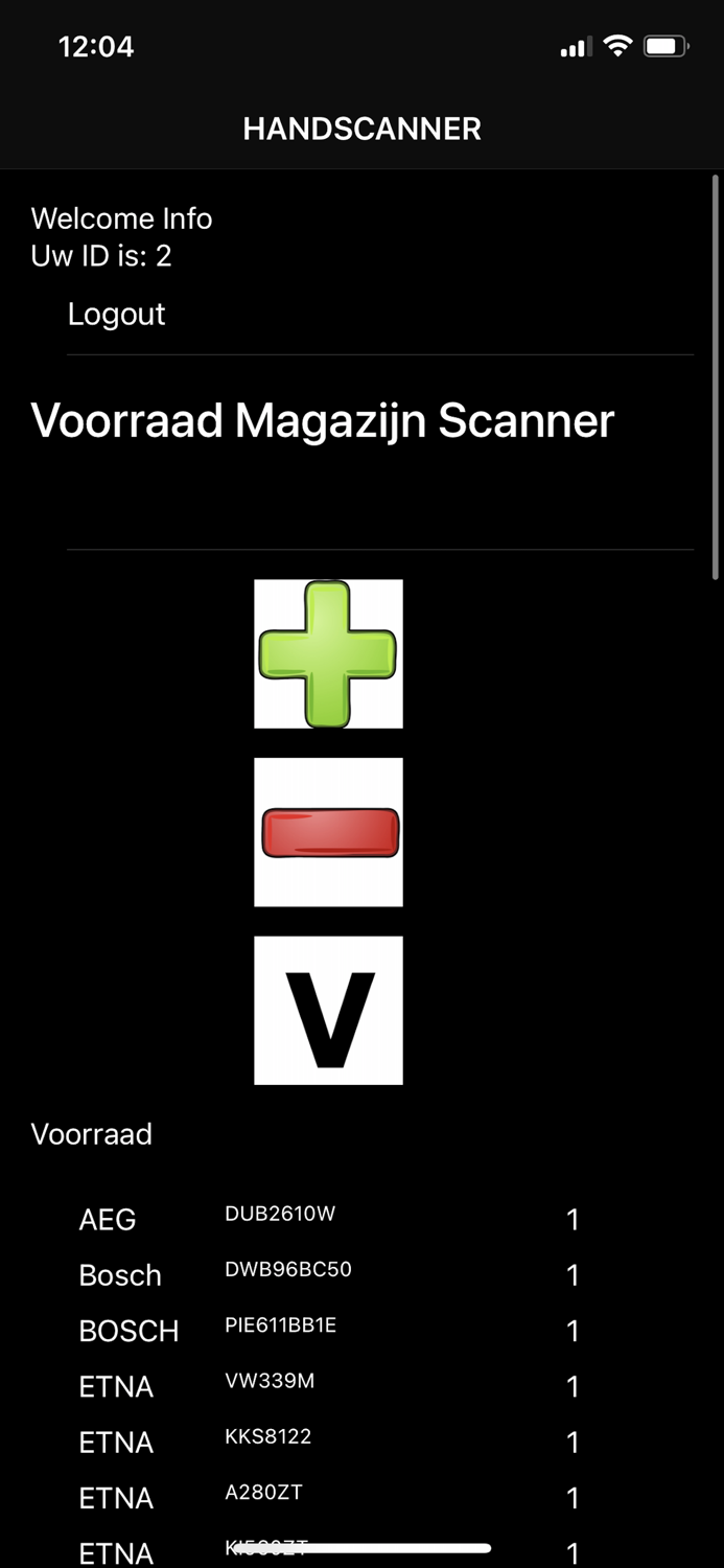 Magazijn Scanner