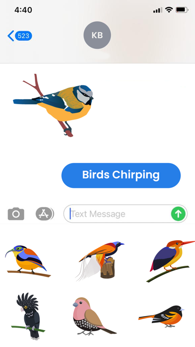 Birds Life Stickers! Screenshot