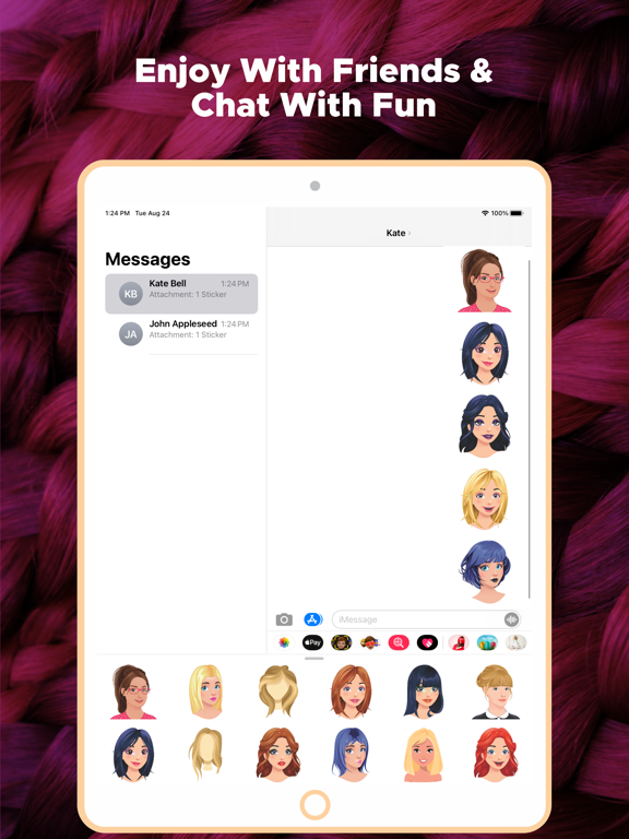 Screenshot #4 for Hairstyle Emojis