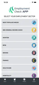 Employment Check App screenshot #1 for iPhone