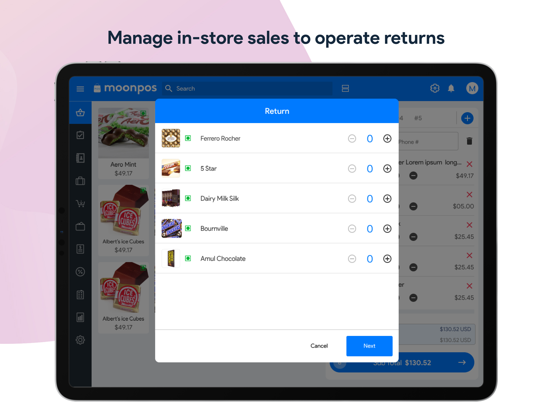 Retail Point of Sale: Moon POS iPad screenshot 4 - Business app
