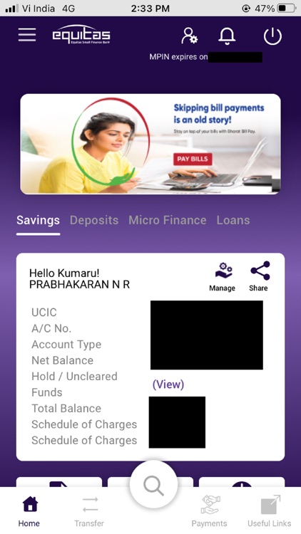 Equitas Mobile Banking