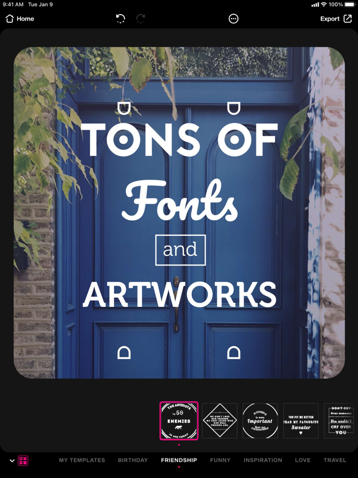 Font Candy Photo and Text Editor