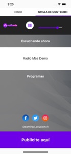 Radio Más LocucionAR screenshot #3 for iPhone