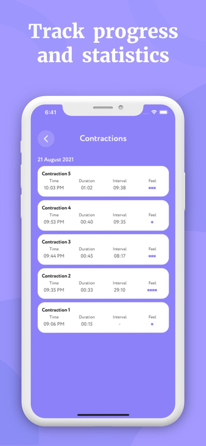 Soothing Contraction Tracker