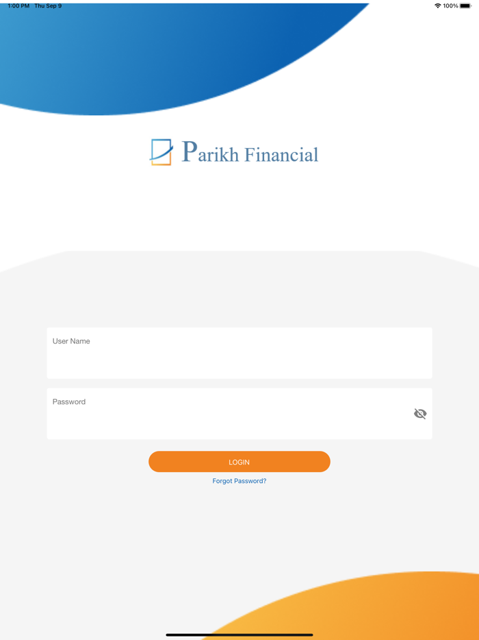 Parikh Financial Client App