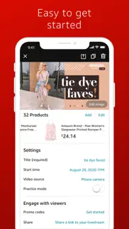 amazon live creator iphone screenshot 2