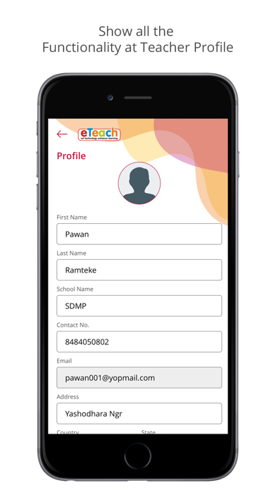 eTeach eLearning App Screenshot