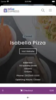 isabella pizza restaurant iphone screenshot 2