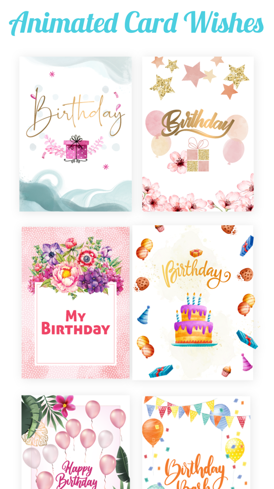 Animated Birthday Card Wishes - 1.0 - (iOS)