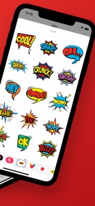 Color comics bubbles stickers screenshot #2 for iPhone