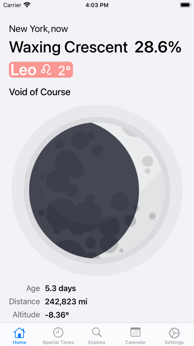 AstroMoon: Moon Calendar Screenshot