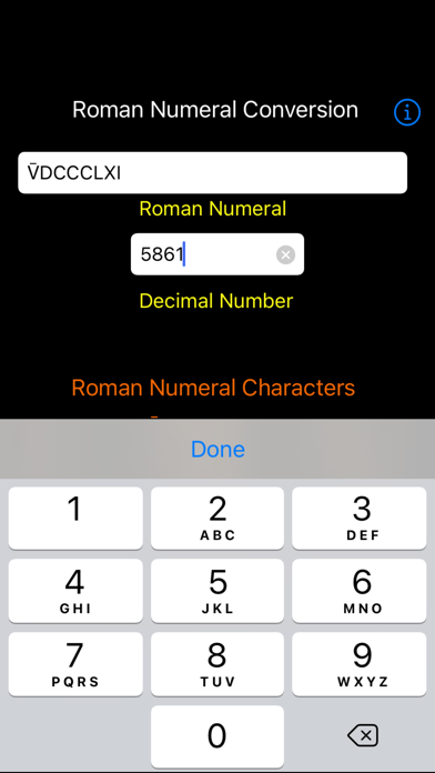Roman Numeral Conversion Screenshot